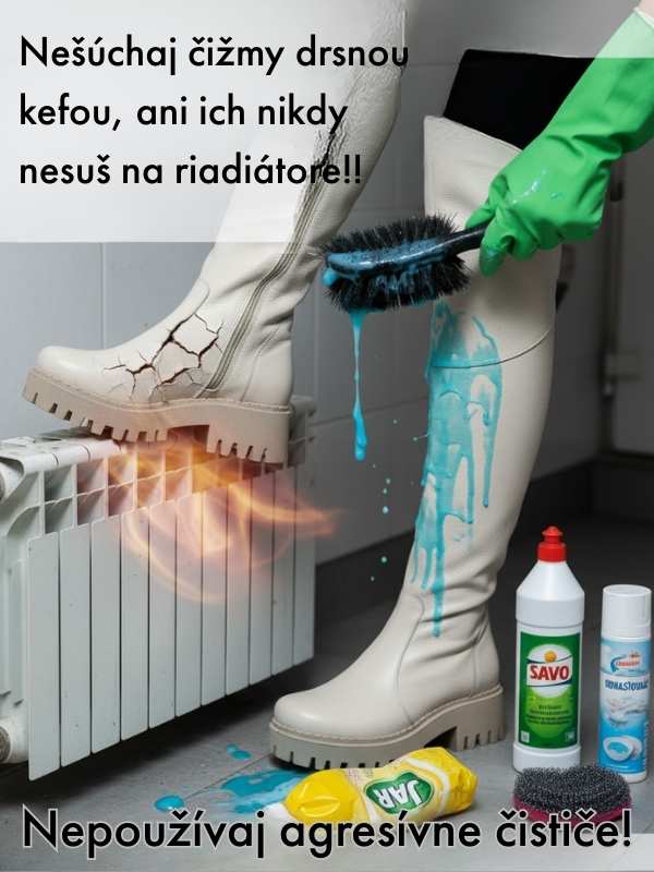 Nieprawidłowe czyszczenie skórzanych butów
