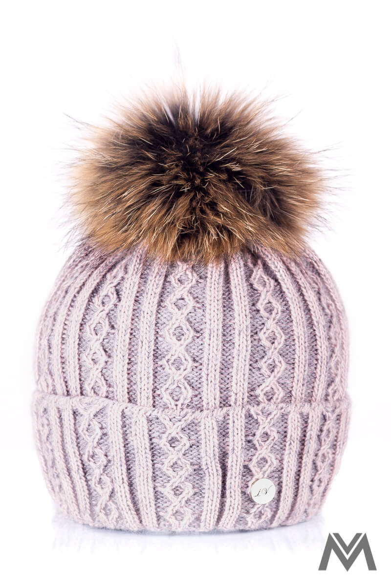 czapka, damska, prawdziwe futro, pompom, nowoczesna, Boże Narodzenie, prezent czapka, damska, prawdziwe futro, pompom, nowoczesna, Boże Narodzenie, prezent