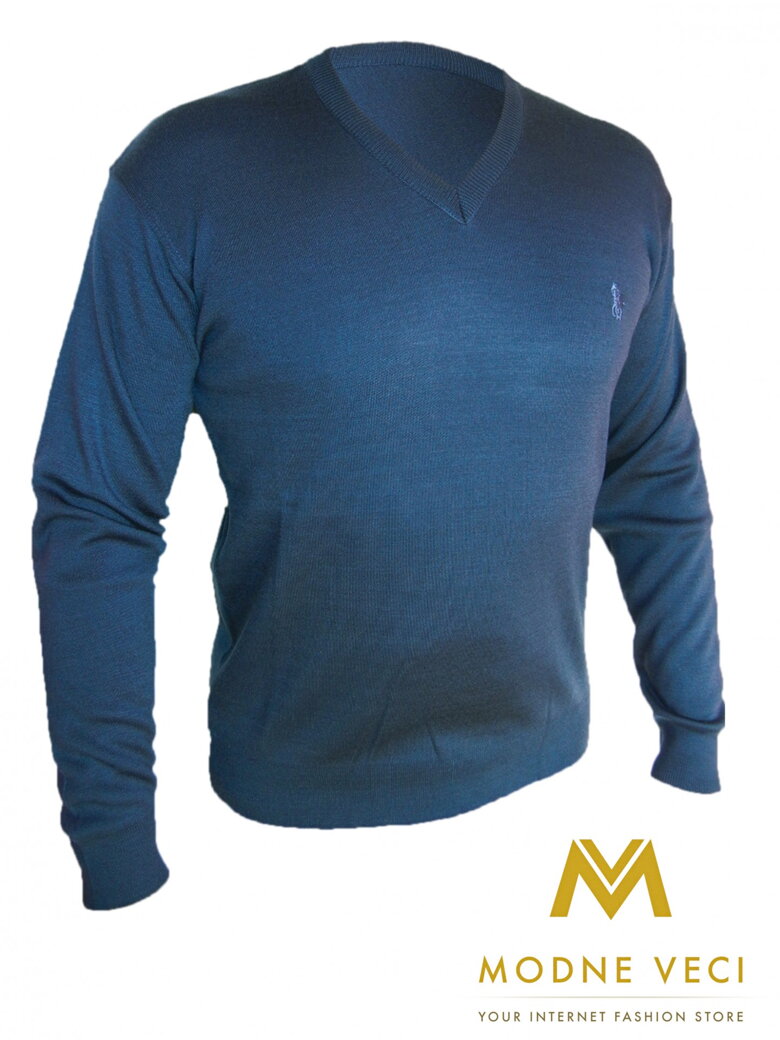Męski sweter ciemny niebieski