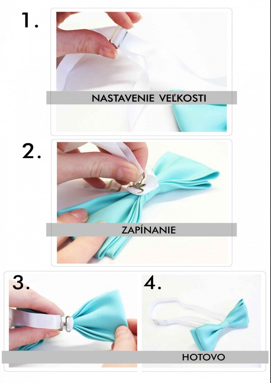 Instrukcja zapinania motýlika Instrukcja zapinania motýlika