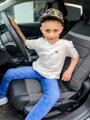 Jednolity t-shirt z krótkim rękawem biały