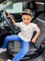 Jednolity t-shirt z krótkim rękawem biały
