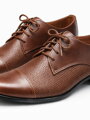 Chłopięce buty wizytowe 158K ciemnobrązowe B-40