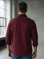 Męska koszula-bluza bordo VSB CASUAL