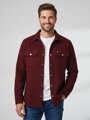 Męska koszula-bluza bordo VSB CASUAL