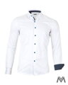Męska biała koszula w kroju slim fit VSB1709
