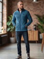 Męska ciepła bluza na zamek TOMMY LIFE niebieska