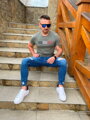 Męska koszulka z krótkim rękawem TOMMY LIFE oliwkowa