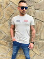 Męska koszulka z krótkim rękawem TOMMY LIFE szara