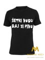 Koszulka męska Oszczędzaj wodę, pij piwo - czarna