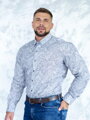 Luksusowa męska bawełniana koszula SLIM FIT VS-PK-1716