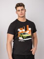 Męskie oversizowe t-shirt VSB AUDI czarny