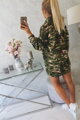 Damska bluza w stylu army 9107