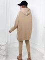 Bawełniany zestaw bluza + legginsy 9618 światłobeżowy
