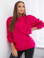 Piękna damska bluza z muszką 9797 fuchsia