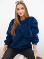 Bluza z kokardą 9797 granatowa