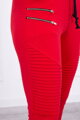 Damski dres treningowy z suwakami czerwony 8979