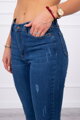 Damskie jeansy SD-2 zakończone strzępami