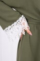 Letnie damskie sukienki z koronką 9034 ARMY zielone