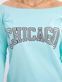Sportowa koszulka z nadrukiem CHICAGO 9345 mięta