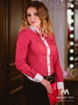 Czerwona damska koszula - Slim Fit VS-DK1601