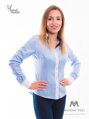 Damska koszula - Slim Fit VS-DK1602 niebieska