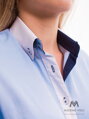 Damska koszula - Slim Fit VS-DK1602 niebieska