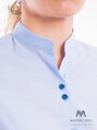 Niebieska damska koszula Slim-Fit VS-DK1729