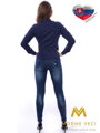 Ciemnoniebieski damski koszula Slim Fit VS-DK1604