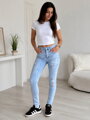Damskie jasnoniebieskie skinny jeansy MSARA S1280-7