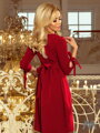 Eleganckie damskie sukienki Alice 195-3 bordo