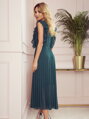 Eleganckie damskie sukienki 315-1 EMILY szmaragd