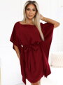Nowoczesne damskie sukienki 287-34 burgundy