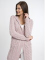 Piękny pletiony kardigan GLORIA dirty pink
