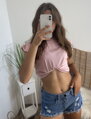 Romantyczna koszulka baby pink