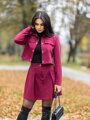 Elegancka burgundowa suknia VSB LISA w kształcie litery A
