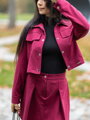 Burgundowe damskie sako VSB LISA