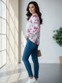 Elegancka damska bluzka VS pink rose