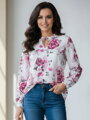 Elegancka damska bluzka VS pink rose