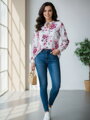 Elegancka damska bluzka VS pink rose