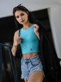 Nowoczesny damski croptop VSB LOLLY miętowy