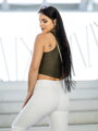 Croptop damski VSB SIDESKIN khaki