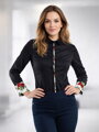 Czarna damska koszula Slim Fit VS-DK1714