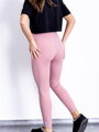 Damskie legginsy prążkowane babypink VSB NAOMI