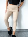Damskie legginsy w prążek beżowe VSB NAOMI
