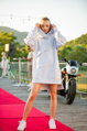 Długa oversize bluza z kieszenią VSB WELLA grey