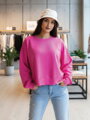 Oversize damska bluza VSB JELLY rozowa