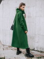Damskie zielone pončo VSB Collection LONG