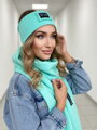 Luksusowy dres komplet VSB szalik + opaska miętowa