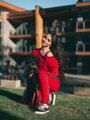 Damska kompletna spora dresowa VSB -KATTY 02 RED